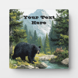 Placa Black Bear Nature 