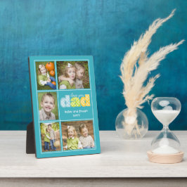 Placa Bonito Amo-Te Pai Collage Foto Dia de os pais