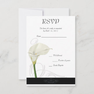 Placa Calla Lily RSVP