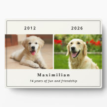Cãozinho 2-Foto Nome Personalizado Memorial