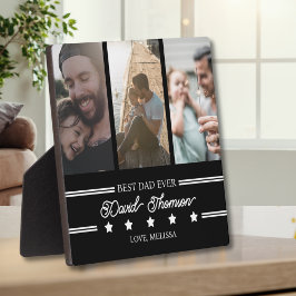 Placa Clássico Minimalista Preto Branco Melhor Pai de To