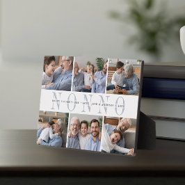 Placa Colagem de Fotografias Personalizada Não para Neto