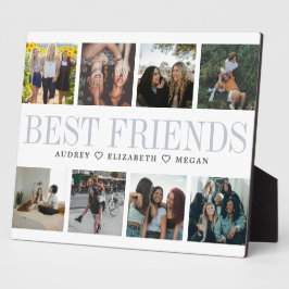Placa Colagem de Fotos de Melhores Amigos Gift Soul Sist