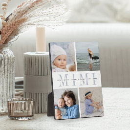 Placa Colagem de Fotos Personalizada "Mimi" para Netos