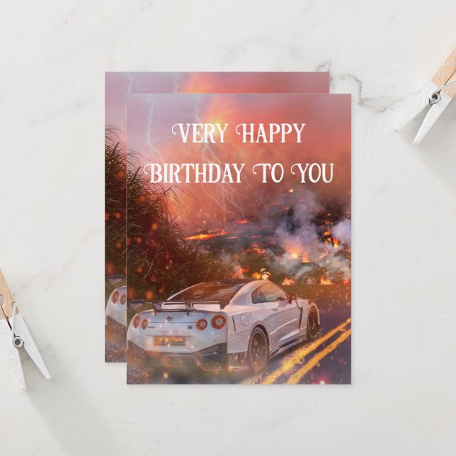 Placa com placa plana Nissan GTR (Frente/Verso In Situ)