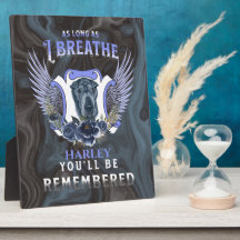 Placa Comemorativa Sharpei Enquanto Eu Respirar