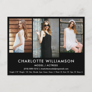 Placa Comp de Ator Modelo 3 Cartão postal de Foto 