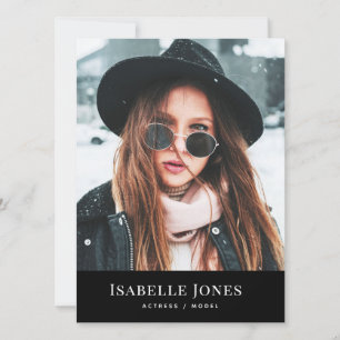 Placa Comp Fotográfica do Ator 3 do Modelo Minimal