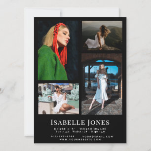 Placa Comp Fotográfica do Ator de Modelo Minimalis