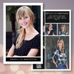 Placa Comp Modern 6 de Modelo de Foto 5,5x8,5"<br><div class="desc">Este cartão composto moderno (também conhecido como cartão Zed) o ajudará a se apresentar a potenciais clientes e se destacar da multidão! Há espaço para você carregar seis fotos do seu portfólio, certifique-se de incluir um close-up claro e não filtrado do seu rosto (uma foto retrato), um tiro no corpo...</div>