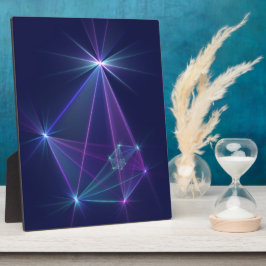 Placa Constelação, Arte Fractal Fantasia Abstrata