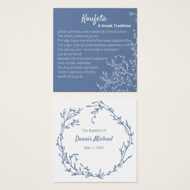 Placa Cosmos Koufeta (Frente & Verso)