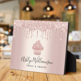 Placa Cupcake Dourado Glitter Drives para Folha Chef de 