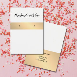 Placa de abertura de faixa branca Elegante de Ouro