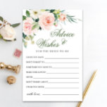 Placa de Aconselhamento e Desejo Verde para Flores<br><div class="desc">Placa de Aconselhamento e Desejo Verde das Flores Rosa Esmagadas. Personalize com o nome da noiva e a data do chá. Para mais personalização,  clique no link "personalizar mais". Se precisar de ajuda,  entre em contato comigo,  por favor.</div>