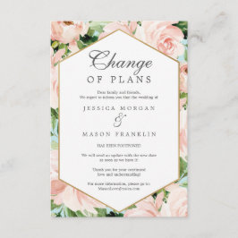 Placa de Anúncio de Alteração de chique dos Planos