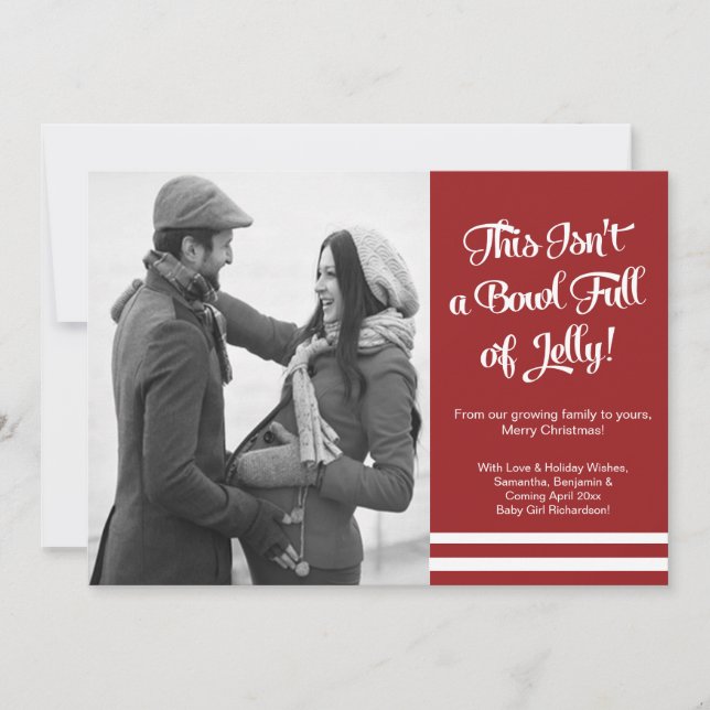 Placa de Anúncio de Foto de Gravidez Bowl Jelly (Frente)