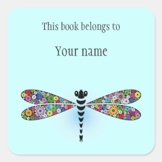 Placa de Autocolante Personalizada Dragonfly