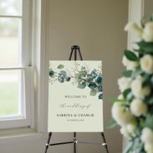 Placa de Boas-Vindas Boho Elegante em Verde Salvia