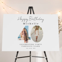 Placa de Boas-Vindas com Foto Personalizada para 4