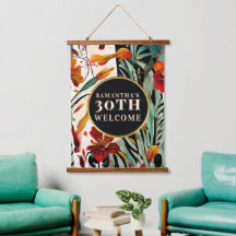 Placa de Boas-Vindas de Aniversário de 30 Anos Boh
