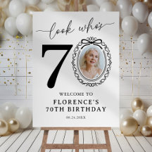 Placa de Boas-Vindas de Aniversário de 70 Anos Per