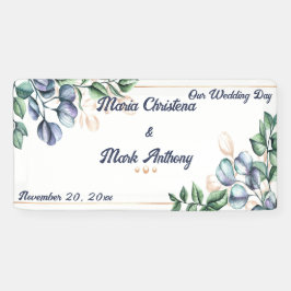 Placa de Boas-Vindas de Casamento Harmonia de Flor