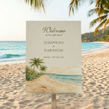 Placa de Boas-Vindas de Casamento no Destino da Pr