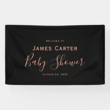 Placa de Boas-Vindas de Chá de Bebê Minimalista