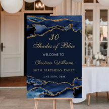 Placa de Boas-Vindas de Festa de Aniversário Tons 