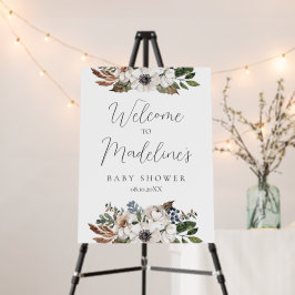 Placa de Boas-Vindas de Roupas Boho Lindas para Ch