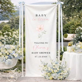 Placa de Boas-Vindas para Chá de Bebê Baby in Bloo