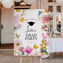 Placa de Boas-Vindas para Festa de Formatura com F