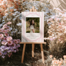 Placa de Boas-Vindas para Festa de Formatura com L