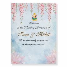 Placa de Boas-Vindas para Recepção de Casamento Re