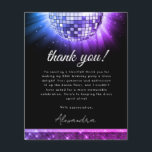 Placa de Bola de Disco de Festa de aniversário 60º<br><div class="desc">Elevem a vossa gratidão com o nosso Cartões de agradecimentos de aniversário do Purple Disco 60º aniversário. Este cartão captura a essência da era da discoteca, acrescentando um toque de glamour retrô e nostalgia às suas expressões de apreço. Numa vibrante sombra de roxo, esse cartões de agradecimentos gera energia e...</div>