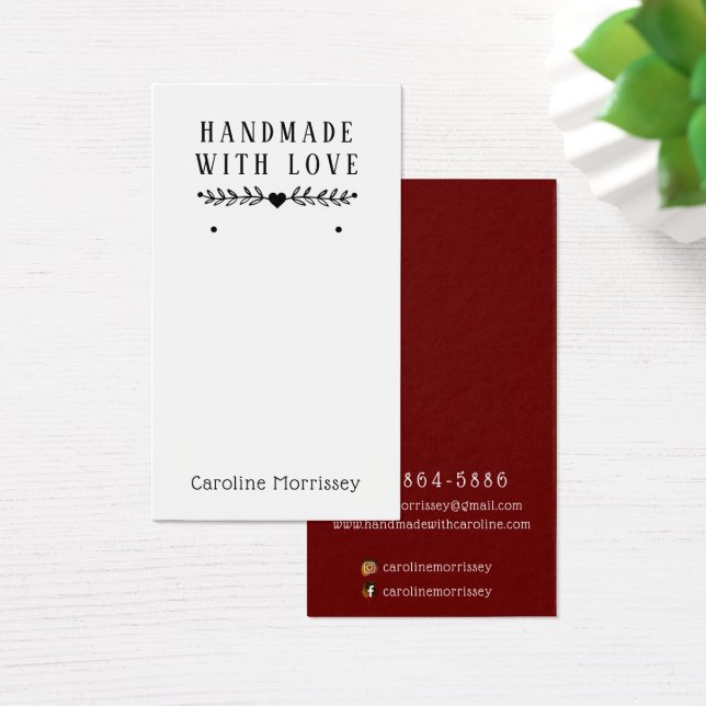 Placa de Borgonha de Exibição Simples de Orelha (Mesa)