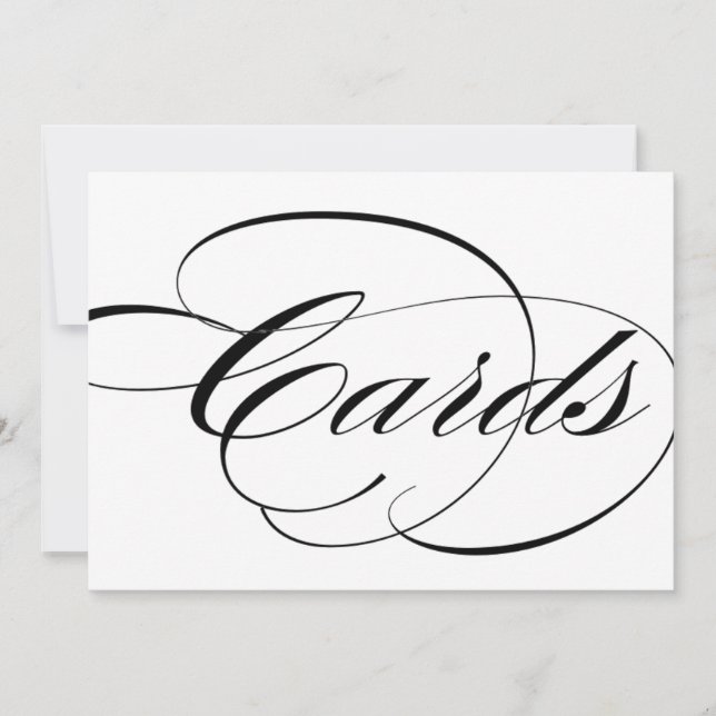 Placa de caixa de cartões para decoração de recepç (Frente)