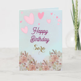 Placa de cartões de aniversários