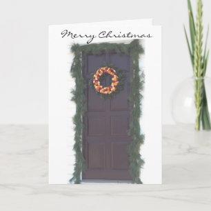 Placa de Cartões de natal colonial