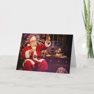 Placa de cartões de natal com Papai Noel