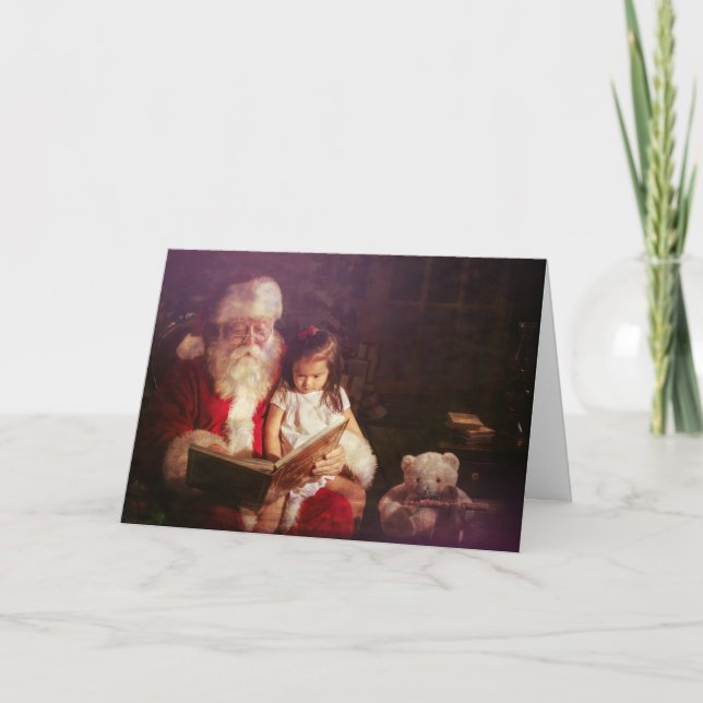 Placa de cartões de natal com Papai Noel (Frente)