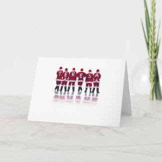 Placa De Cartões de natal Com Qualquer Nome!