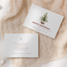 Placa de Cartões de natal da empresa de logotipo c