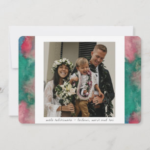 Placa de Cartões de natal de Aquarela Tropical