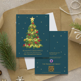 Placa de Cartões de natal de Árvore de Natal Doura