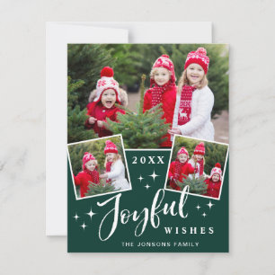 Placa de Cartões de natal de FOTO para Natal feliz