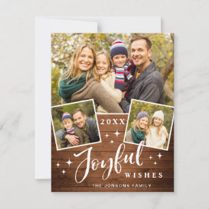 Placa de Cartões de natal de FOTO para Natal feliz
