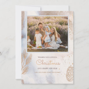 Placa de Cartões de natal de fotografia de inverno