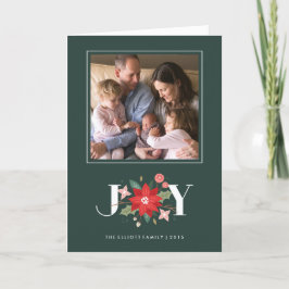 Placa de Cartões de natal de Joy Flourish - Pinho